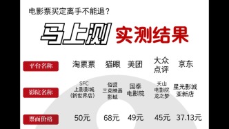 马上测丨电影票“买定离手”不能退？实测发现都能退