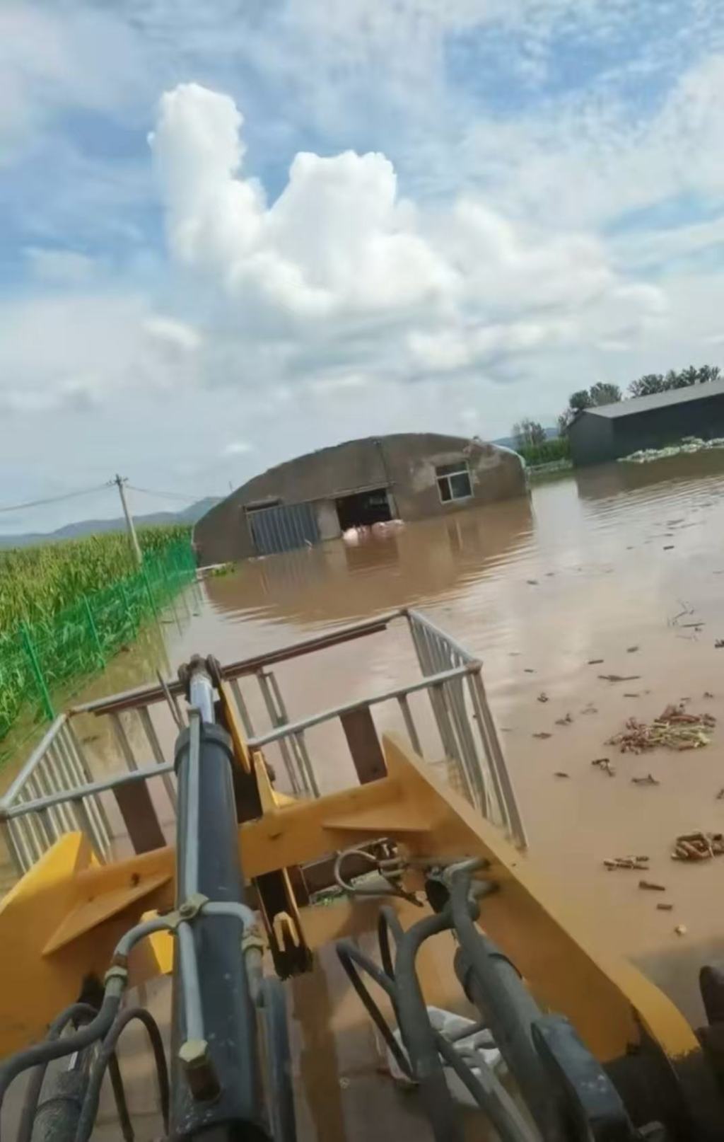 山西天镇县遇强降雨灾害：多个村庄被淹，村民已转移