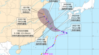 台风“竹节草” 复活，专家：影响华东也间接影响北方暴雨