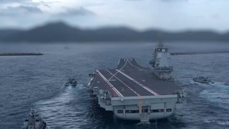 畫(huà)面公開(kāi)！我航母編隊(duì)赴西太期間，戰(zhàn)斗機(jī)首次起飛查證無(wú)人機(jī)