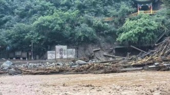 榆中興隆山握橋在山洪中毀損，始建于乾隆年間曾多次被洪水沖毀