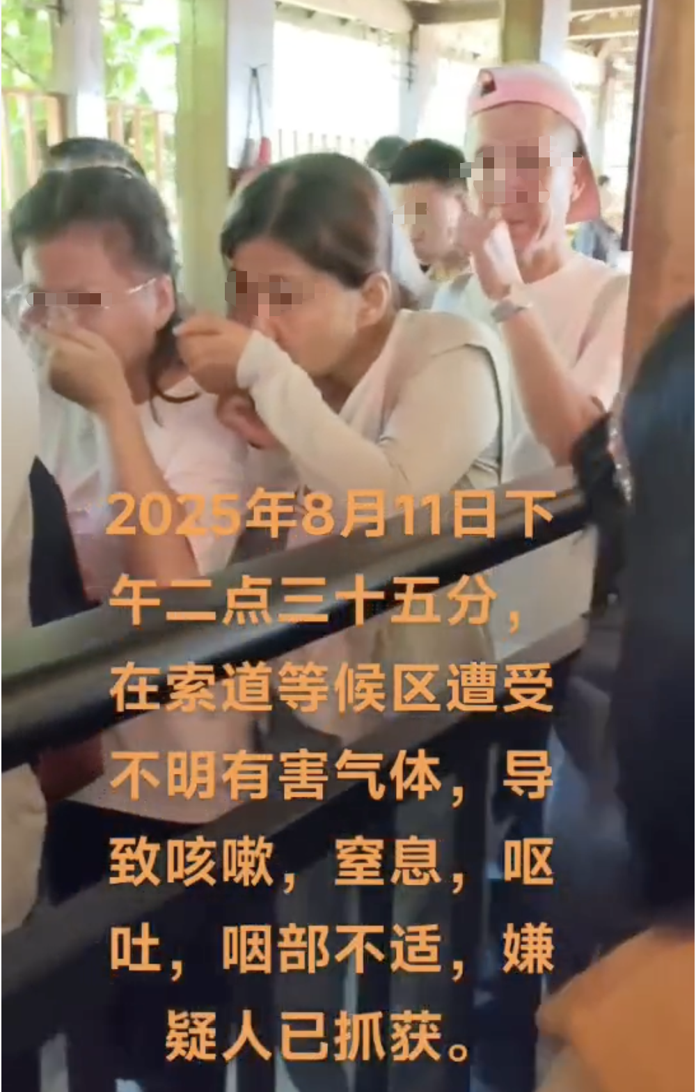游客称在景区排队时闻到刺鼻气体致身体不适，警方：是防狼喷雾