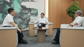 海爾集團周云杰與曹德旺、王樹國面談