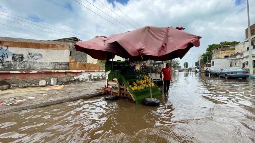 也門亞丁及周邊遇罕見強降雨，引發特大洪水