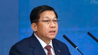 緬甸代總統(tǒng)敏昂萊乘機(jī)抵達(dá)天津，出席2025年上合組織峰會(huì)