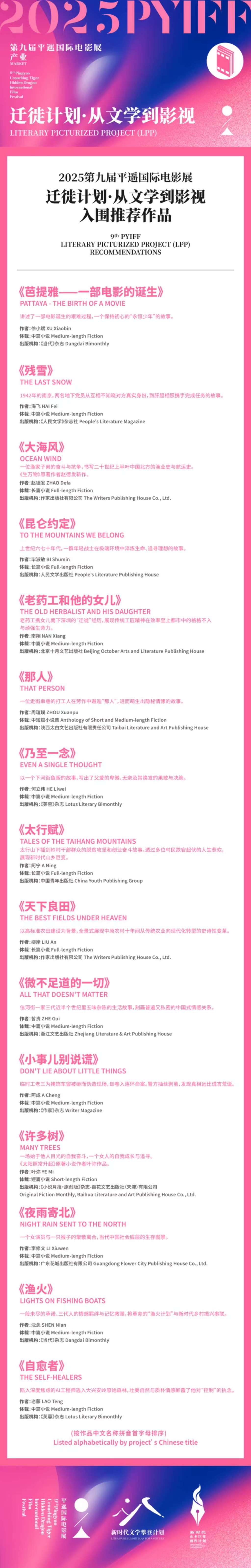 平遥影展揭晓“迁徙计划” ，文学和影视联袂书写时代