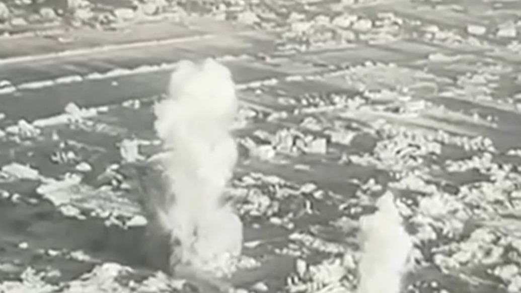 以軍公布炸毀加沙地帶地道視頻