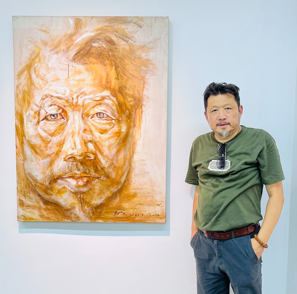 油画家刘亚明的自画与独白