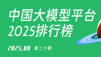 8月中国AI大模型平台排行榜