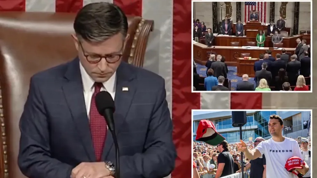 美眾院為柯克默哀現(xiàn)場吵成一片，議長多次敲槌大喊“保持秩序！”