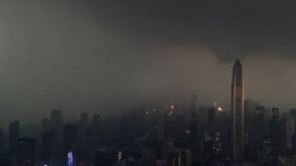直擊臺風“樺加沙”丨航拍超強臺風來臨前的深圳城區，今日下午全市范圍實行“五停”