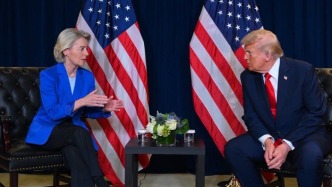 特朗普與馮德萊恩舉行會(huì)晤，討論俄烏沖突及中東問(wèn)題