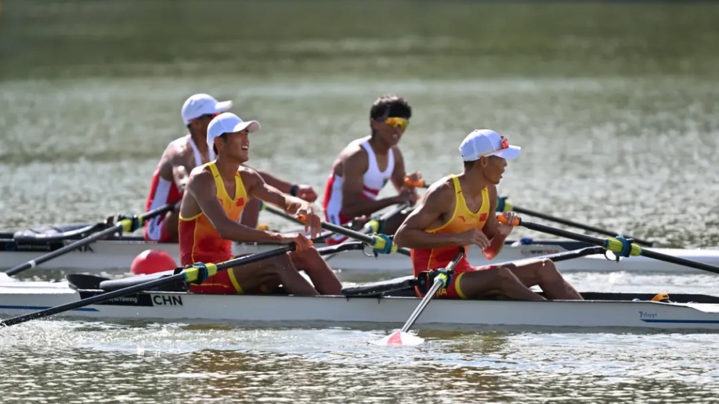 男子轻量级双人双桨夺金！孙满：未来可能尝试海赛