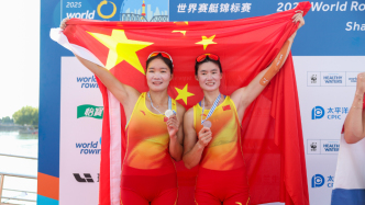 賽艇世錦賽女子雙人雙槳，中國組合陳云霞/張靈摘銀