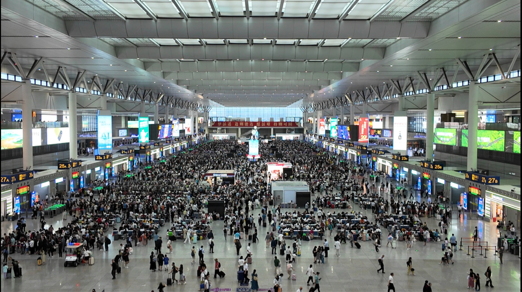 国庆中秋假期，铁路上海站预计发送旅客625万人次同比增14.2%