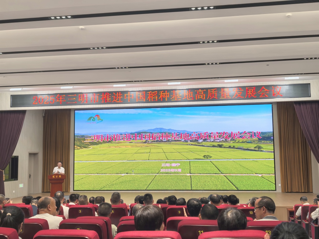 2025年三明市推进中国稻种基地高质量发展会议在建宁举办