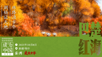 成為中國(guó)丨新疆巴楚紅海：絲路泊古今，胡楊證天地