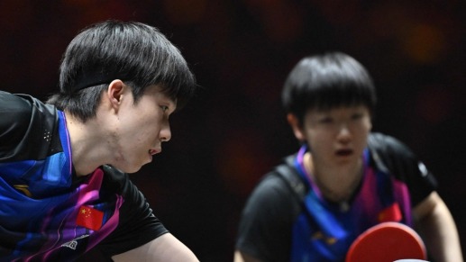 赛场屹线丨“莎头组合”夺金！国乒包揽WTT中国大满贯混双冠亚军