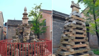 晋城一村庄用古建石构件“搭积木”引热议，运营方称系集中保存，当地文保：将去调查