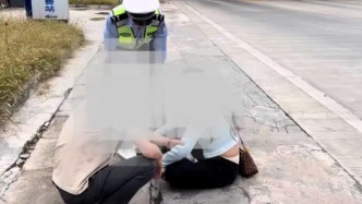 高速路上演“玩命”爭吵！ 男子把車停應(yīng)急車道讓女友下車