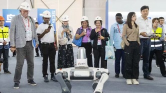 機器人組團上崗、項目工程數字化，浦東機場的智能制造讓國際工程師代表團變身“夸夸團”