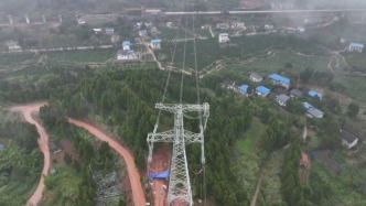 为给3万只候鸟让道，成达万高铁7条高压线“拐弯”6公里