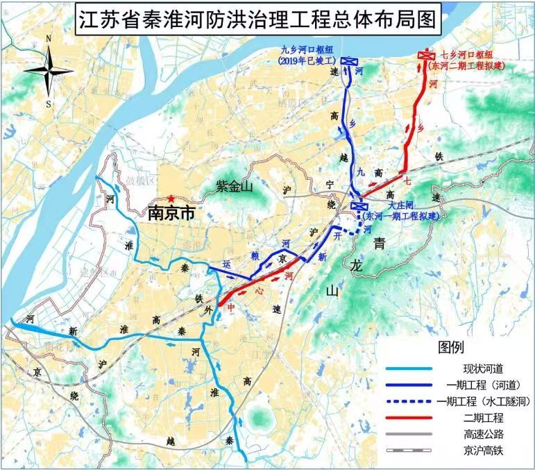 南京文化名河秦淮河时隔50年再辟新河道：增强汛期排洪能力