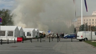 塞爾維亞議會外發(fā)生槍戰(zhàn)！武契奇定性：恐怖襲擊