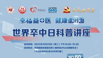 專(zhuān)家門(mén)診在線 | 世界卒中日科普講座