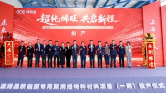 新能源專(zhuān)用聚烯烴特種材料在滬投產(chǎn)，推動(dòng)高端新材料國(guó)產(chǎn)化