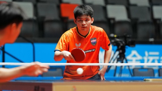 赛场屹线丨刘诗雯/林高远晋级全运会混双四强，林诗栋横扫赢下男单首秀