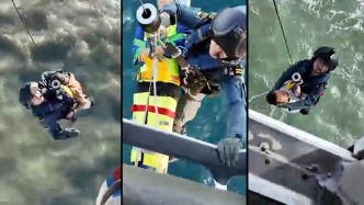 9小時內(nèi)3次出動，救助直升機成功救回3名海上傷病漁民