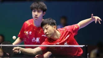 马龙首秀！搭档黄友政为北京乒乓队拿下全运会男团第一分