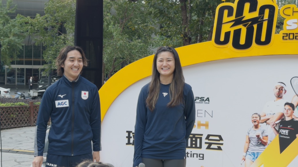 職業(yè)選手親自教你打壁球，這樣的福利只在中國壁球公開賽