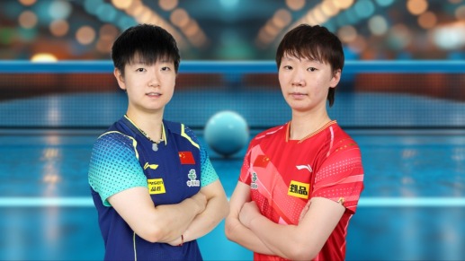赛场屹线丨巅峰之战！王曼昱力克孙颖莎卫冕全运会乒乓球女单冠军