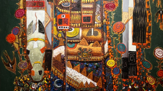 看來自18個中西亞國家的現(xiàn)代藝術(shù)聯(lián)展