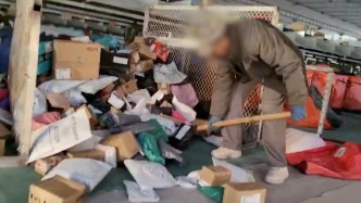 张家口两家快递公司被指暴力分拣，品牌方未回应