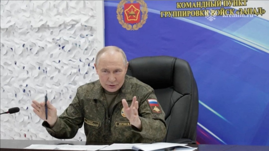普京視察俄軍西部集群指揮部，俄總參謀長：已控制烏東重鎮(zhèn)庫皮揚(yáng)斯克