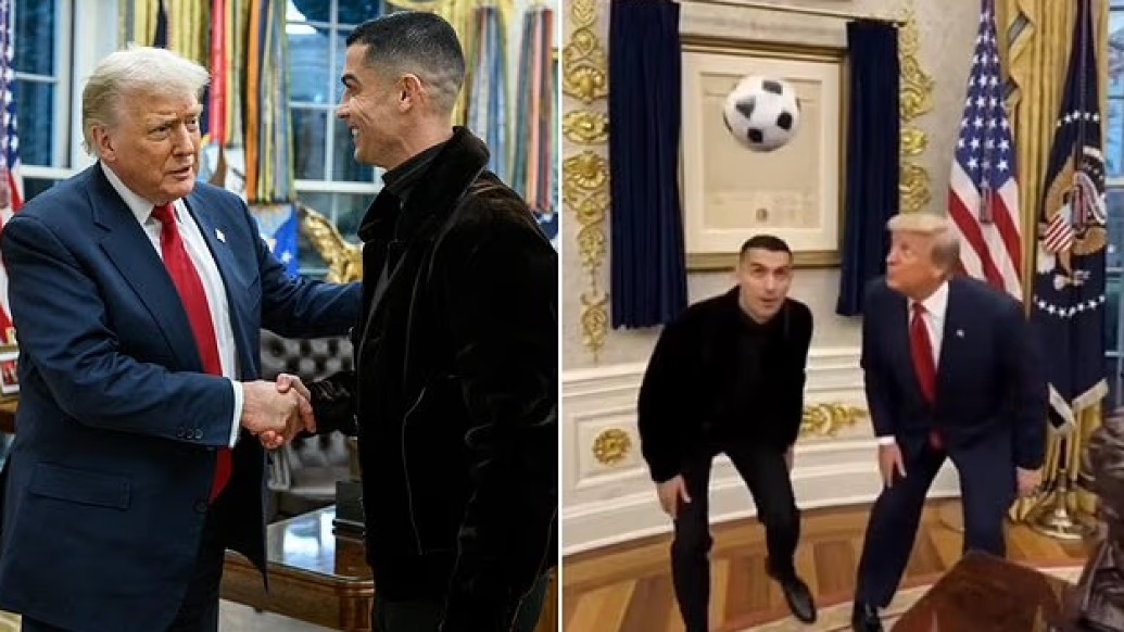 特朗普又發(fā)AI視頻，這次是和C羅踢球，白宮嘴硬：沒(méi)見(jiàn)過(guò)總統(tǒng)用AI