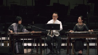 在這場(chǎng)音樂(lè)會(huì)上，元明古琴遇到現(xiàn)代交響樂(lè)