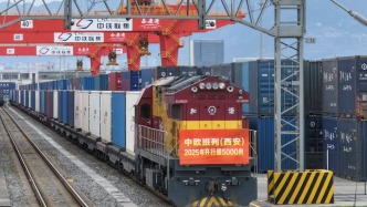 中歐班列歷年累計開行突破12萬列，發(fā)送貨值超4900億美元