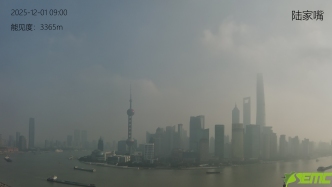 受局地靜穩(wěn)累積和上游污染輸送影響，上海今日出現(xiàn)輕度污染