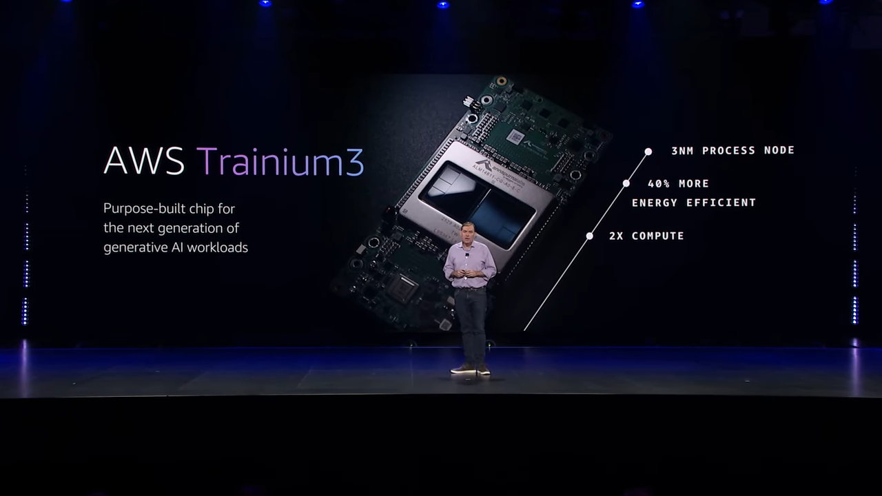 AI芯片市场激战正酣,亚马逊自研芯片亮相并计划支持英伟达互联的新一代技术