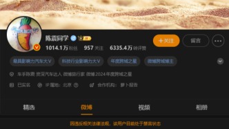 媒体：知名车评人陈震被多平台禁言，曾因涉车企捐款言论引争议