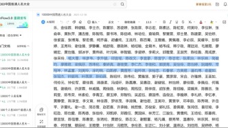 百度人名大全疑云未熄：一全国性科技平台两份职称公示名单照搬人名大全