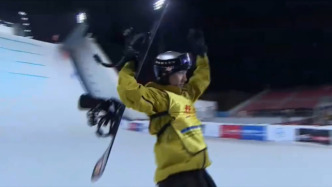 蘇翊鳴奪得單板滑雪大跳臺世界杯北京站冠軍