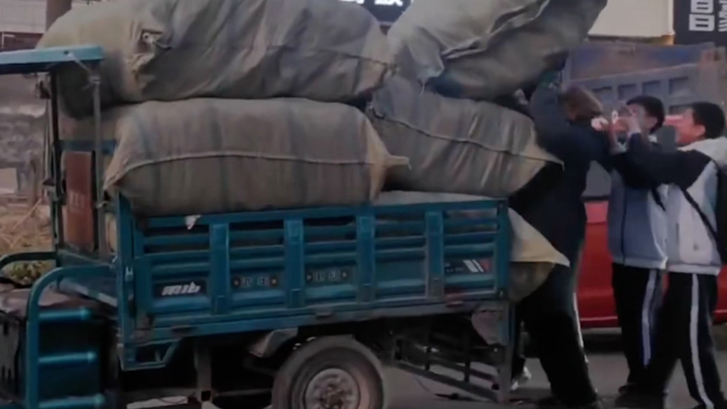 四名少年路遇老人貨物掉落主動(dòng)幫助裝車，家長(zhǎng)：比起成績(jī)，孩子們的人品好更重要