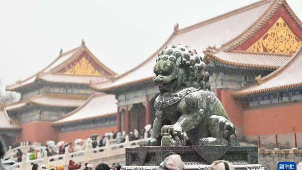 北京初雪如约而至！故宫、颐和园等成赏雪打卡地