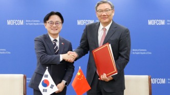 商務(wù)部部長王文濤會見韓國產(chǎn)業(yè)通商部長官金正官