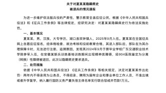 隐瞒病史入伍，男子被退兵、罚款1万元